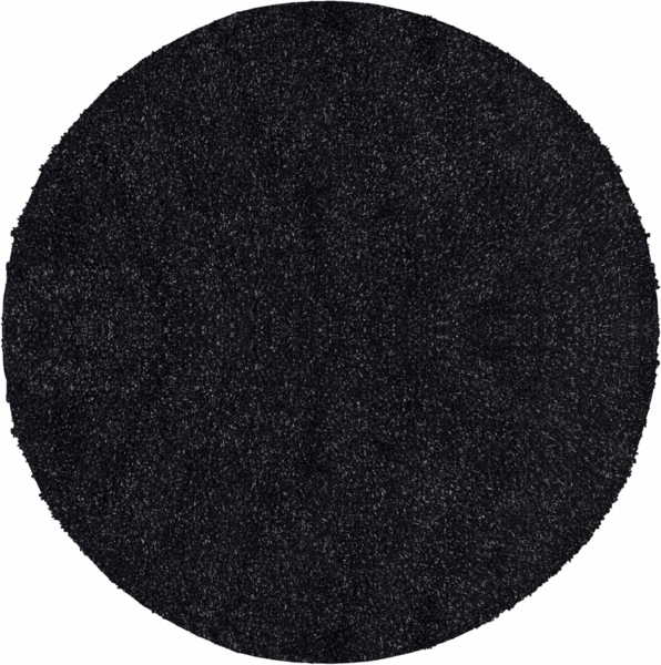 HomebyHome Teppich Rund Hochflor 120 cm Rund - Shaggy Runder Teppich Wohnzimmer Anthrazit Extra Weich und Flauschig - Waschbarer Langflor Teppiche für Schlafzimmer, Küche, Flur - Carpet, Halı, Kilim Bild 2