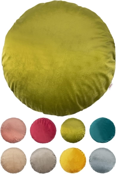 Kissenhülle rund ca. 80 cm Ø mai-grün beties "Samt&Sonders" Bild 2