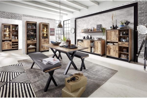 Regal PRATO 05 Alpine Lodge Nb., mit 5 offenen Fächern und 1 Schubkasten Bild 4