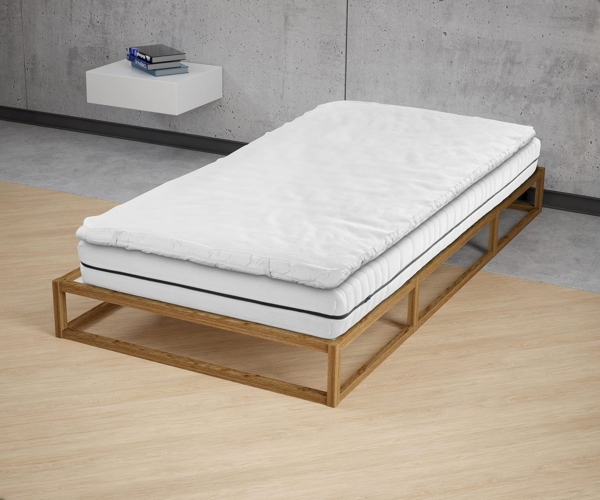 Sleep & Protect wasserundurchlässige Molton-Matratzenauflage für Topper 0808316, weiß, 1x 140x200 cm