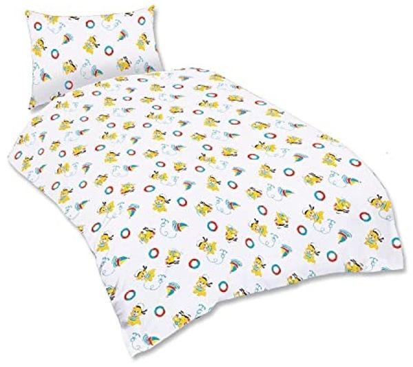 Kinderbettwäsche Paul 100x135 cm Baumwolle – 2-teiliges Set mit Kissenbezug – OEKO-TEX – Bettwäsche Kinder mit Reißverschluss, pflegeleicht & hautfreundlich