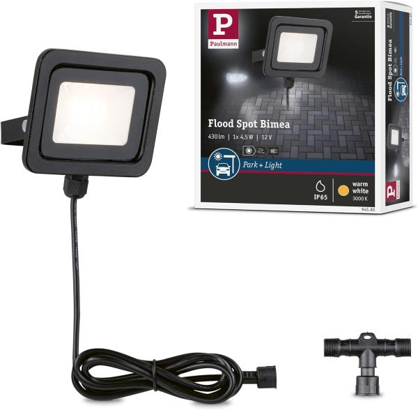 Paulmann No. 94585 LED Außenwandleuchte Bimea IP65 3000K Schwarz