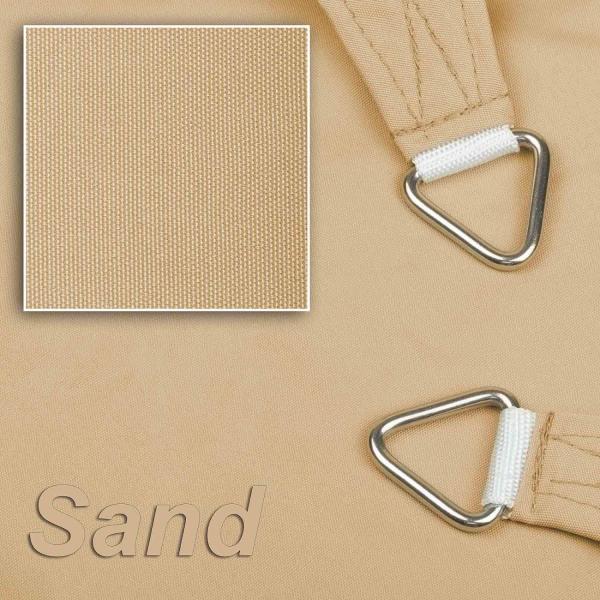 hanSe Sonnensegel Schattensegel Schattenspender Polyester Rechteck 2x4m Sand