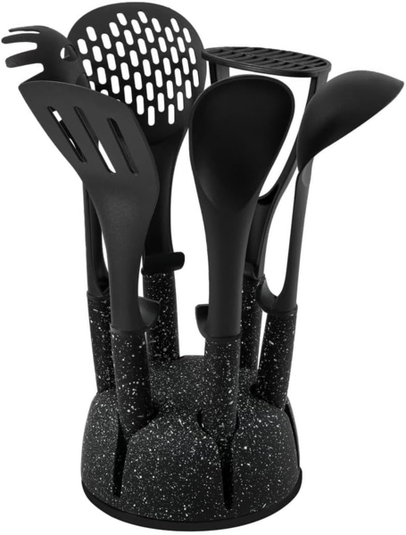 Schäfer 7-tlg. Küchenhelfer-Set "Marble Black" 12357
