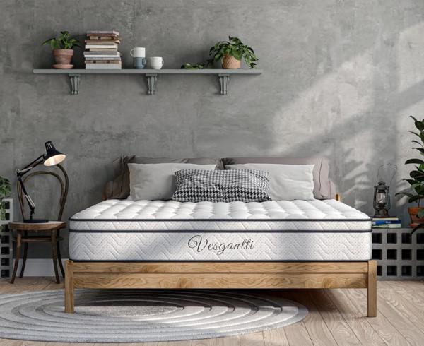 Vesgantti Matratze 90x200 7-Zonen Federkernmatratze Taschenfederkernmatratze Mittelfeste Orthopädischem Tonnentaschenfederkernmatratze (H3, Box-top 26cm) Bild 2