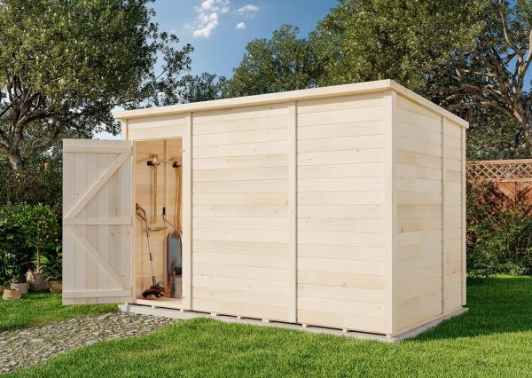 Storehaus Gerätehaus Stefano Gerätehaus aus Holz Geräteschrank mit 12 mm Wandstärke Gartenhaus