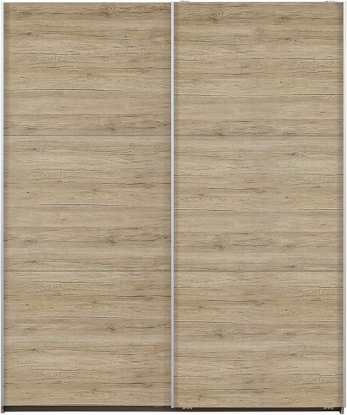 Rauch Möbel Santiago Schwebetürenschrank, Holz, Eiche Sanremo hell, BxHxT: 175 x 210 x 59 cm