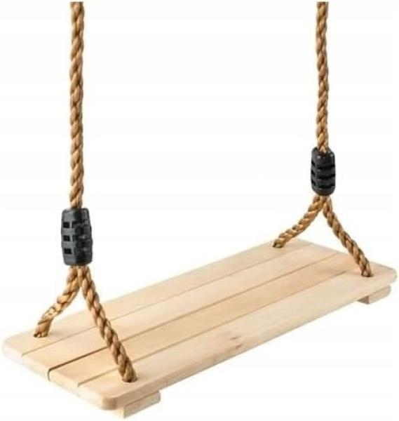 Schaukel für Kinder WOOD, mit Holzbrett, 40x16 cm