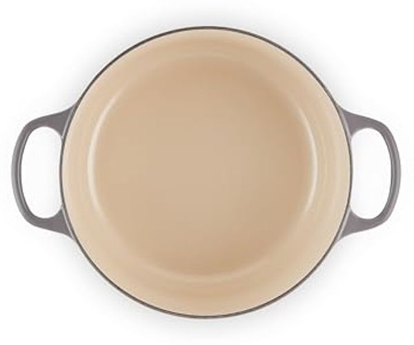 Le Creuset Signature Gusseisen-Bräter mit Deckel, Für alle Herdarten und Induktion geeignet, Rund, Flint, 26,0 cm, 5.3 Bild 3