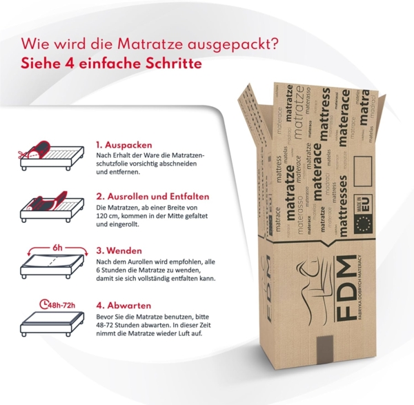 Matratze 80x190 Kaltschaum MIKI Dino H2 H3 9 cm Babymatratze Schaum Kokos Buchweizen Bild 8