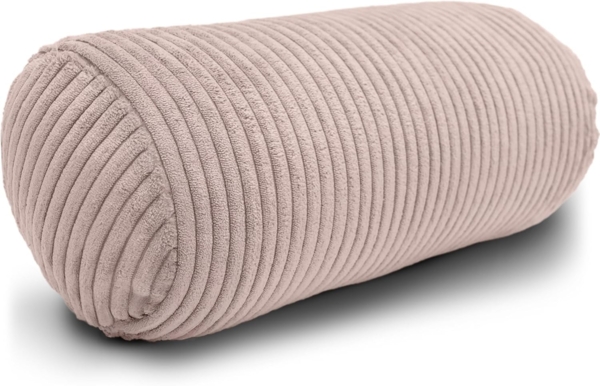 Amilian Nackenrolle mit Bezug 15 x 40 cm - Kissenrolle - mit Nackenrollenbezug - Bettrolle, Kopfstütze, Nackenstütze mit Bezug, ideal als Dekokissen, Sofakissen, Kissen, Kissenrolle, Lagerungskissen, Schlafkissen und für Reisen