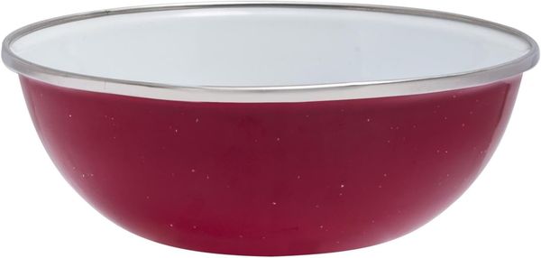 Origin Outdoors Schüssel Origin Outdoors Emaille Schüssel mit Edelstahlrand – robust & leicht