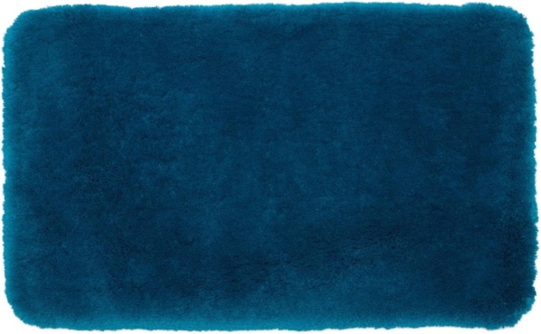 Gözze - Deluxe Badteppich mit extra hohem Flor, 100% Polyester (Mikrofaser), Mit Antirutschbeschichtung, 50x70 cm - Petrol
