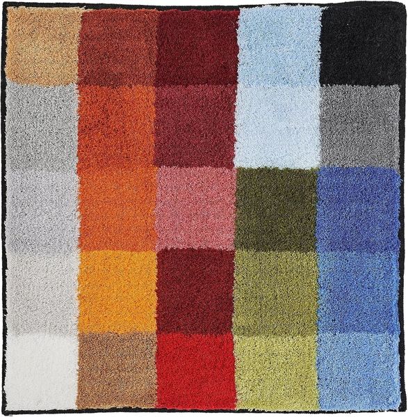 Kleine Wolke Cubetto Badteppich, Polyacryl, Mehrfarbig, 60x60 cm