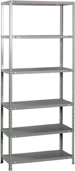 Simonrack Schwerlastregal, Lagerregal, 200 x 80 x 40 Metallregal, Kellerregal, Biegestelle 100 kg, 6 Fachböden, Galvanisiert - Comfort