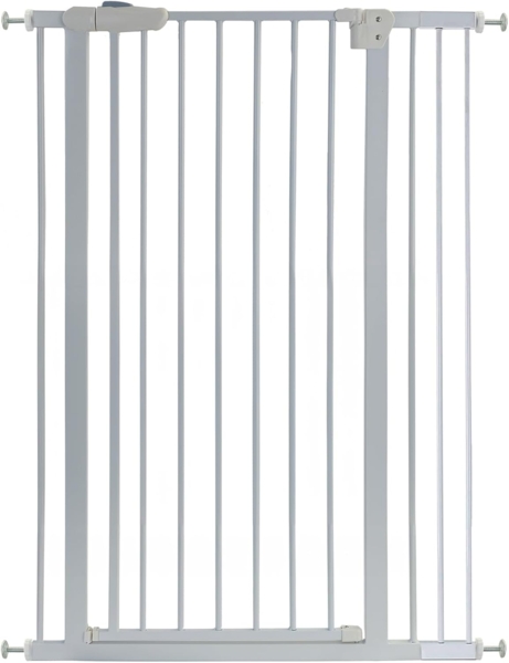 Absperrgitter Treppenschutzgitter Metall weiß verstellbar 93 -106cm 120cm hoch