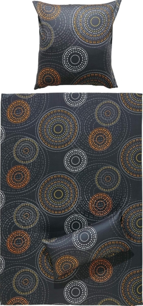 Erwin Müller Bettwäsche Bettwäsche, Mako-Satin, 2 teilig, Kreise