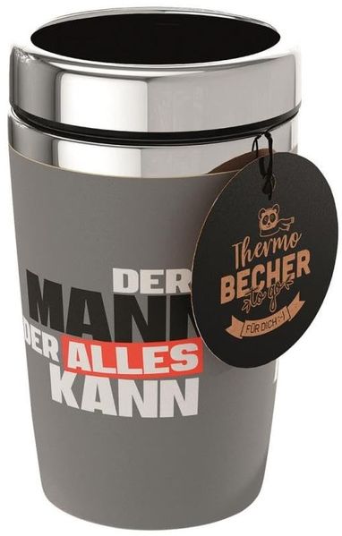 Thermobecher Isolierbecher Thermo Kaffeebecher To Go 240ml la vida MANNTASTISCH Mann kann 388302