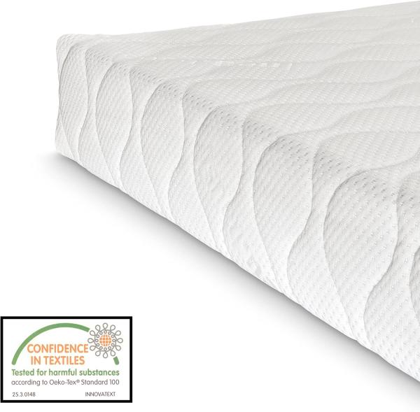 en. casa 'Knätten' Kinderbett, 90x200 cm, weiß, Kiefernholz, inkl. Matratze und Rausfallschutz Bild 7