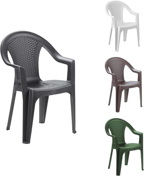 Gartenstuhl Bistrostuhl Stapelstuhl in Rattan-Optik Bild 3