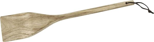 FACKELMANN Pfannenwender 33 cm AKAZIE, hochwertiger Wender aus Akazien-Holz, aufhängbar am Kunstlederbändchen, robuster Küchenhelfer in modernem Natur-Design (Farbe: Braun), Menge: 1 Stück