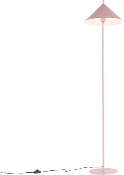 Qazqa Stehlampe Triangolo, ohne Leuchtmittel, E27, Rosa, Design, Stahl, 1-flammig