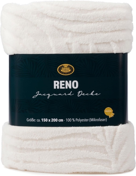 Decke RENO weiss (BL 150x200 cm)