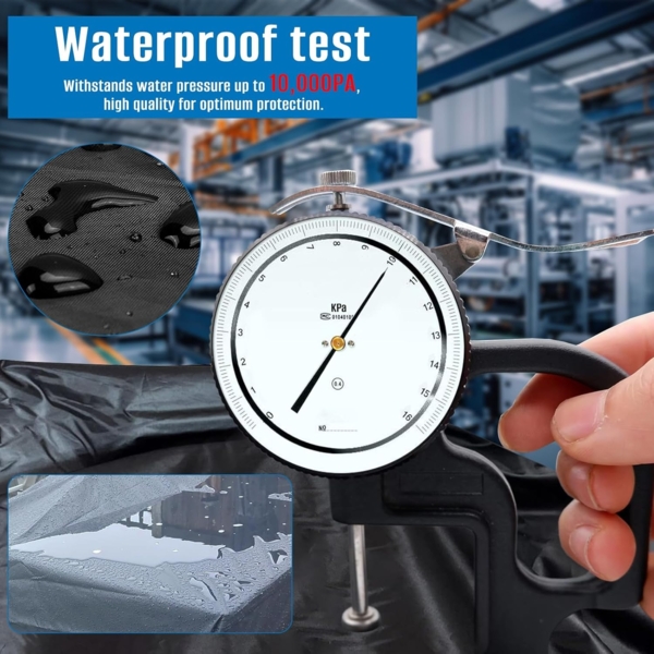 SIRUITON 200 x 160 x 70 cm Gartenmöbel Abdeckung mit Belüftungsöffnungen, Wasserdicht, Winddicht, UV-Beständiges, Schwerlast,Reißfest 420D Oxford Abdeckplane Gartenmöbel, Abdeckung Gartenmöbel Winterfest Bild 3