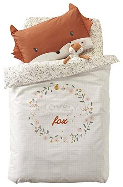 VERTBAUDET Baby Bettbezug „Blumenzauber“ Oeko-Tex mehrfarbig 100X120