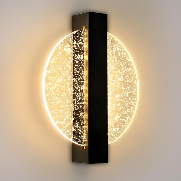 Comely Wandleuchte Innen LED, 12W 1500LM Rund LED Wandlampe Warmes Weiß 3000K, Wandleuchte Innen Modern, Wandbeleuchtung Innen für Wohnzimmer, Schlafzimmer, Treppenhaus, Flur