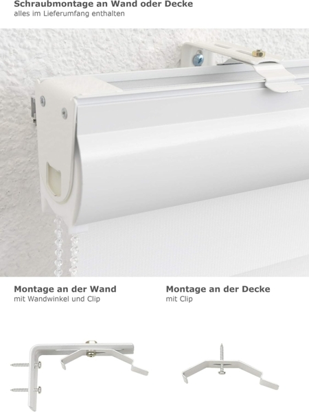 Lysel - Qualitätsdoppelrollo weiß, (B x H) 160cm x 175cm in weiß Bild 3