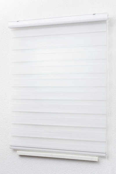 Lysel - Qualitätsdoppelrollo weiß, (B x H) 160cm x 175cm in weiß Bild 4