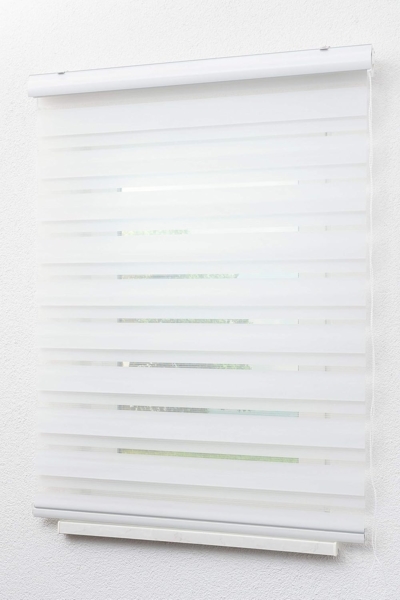 Lysel - Qualitätsdoppelrollo weiß, (B x H) 160cm x 175cm in weiß Bild 5