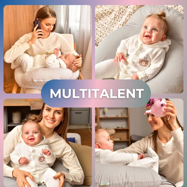 SEI Design Stillkissen Stillkissen mit verstellbarem Hüftgurt, entlastet Schultern und Nacken, zusätzliches Kissen als Barriere Bild 7