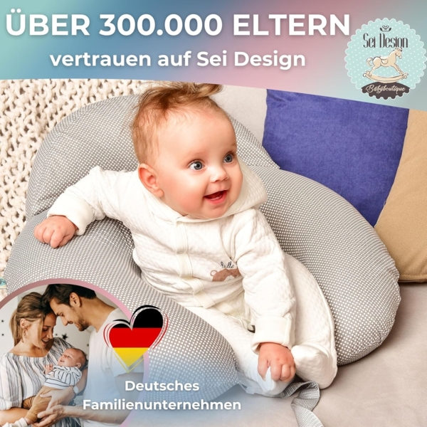 SEI Design Stillkissen Stillkissen mit verstellbarem Hüftgurt, entlastet Schultern und Nacken, zusätzliches Kissen als Barriere Bild 4