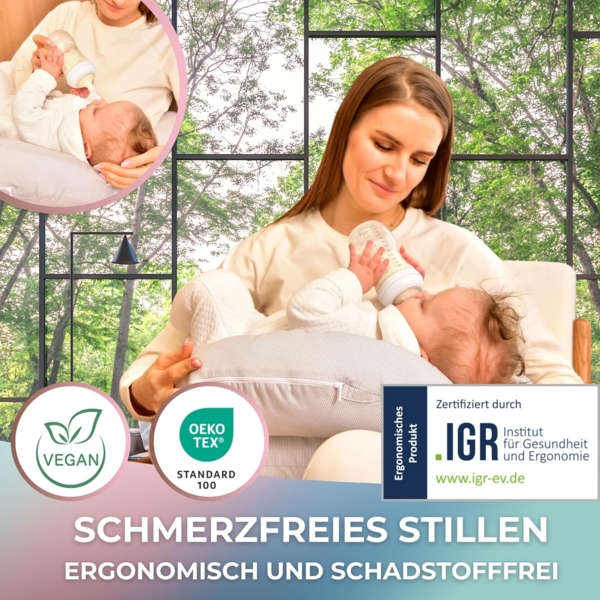 SEI Design Stillkissen Stillkissen mit verstellbarem Hüftgurt, entlastet Schultern und Nacken, zusätzliches Kissen als Barriere Bild 3