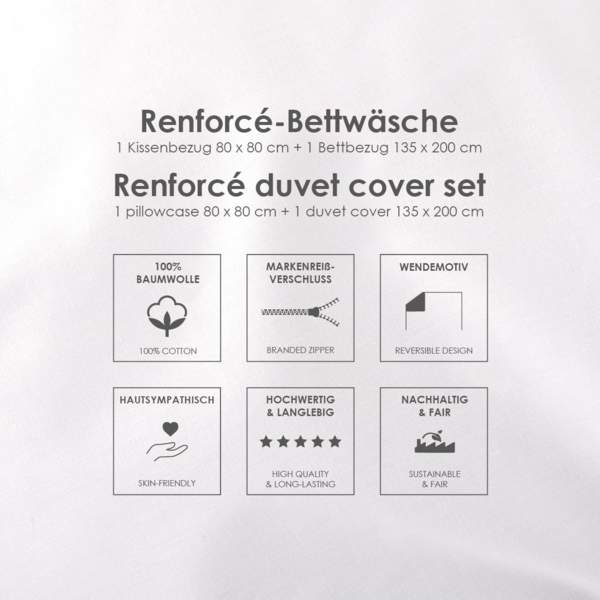 Wednesday Bettwäsche Wednesday, Renforcé, 2 teilig, Wendebettwäsche Bild 8