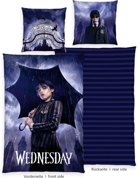Wednesday Bettwäsche Wednesday, Renforcé, 2 teilig, Wendebettwäsche Bild 2