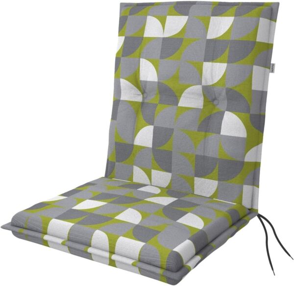 Doppler Sitzauflage "Living" Low, kreis grün, für Niederlehner (100 x 48 x 6 cm)