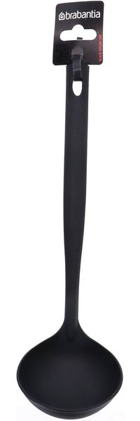 Brabantia Küchenhelfer Basic, Suppenschöpfer, Schöpflöffel, Kelle in Schwarz, 365225