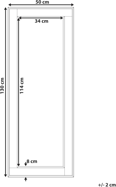 Wandspiegel gold-silber rechteckig 50x130 cm FENIOUX Bild 3