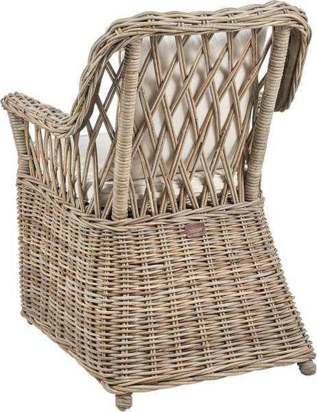 Gartensessel 2er Set MAROS II Rattan Natürlich Bild 6
