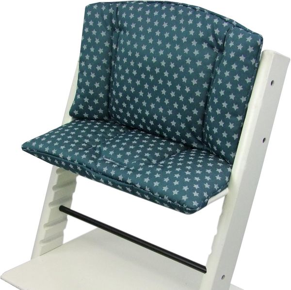 Bambiniwelt Sitzkissen, kompatibel mit Stokke 'Tripp Trapp' Hochstuhl, olive Sterne