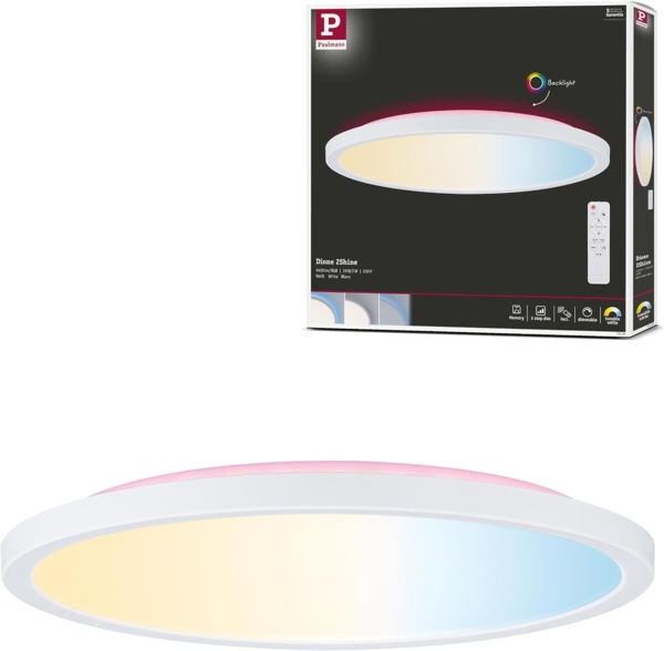 Paulmann 71191 LED Panel Atria Shine Backlight 290mm RGBW weiß dimmbar