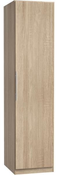 FORTE Cadixo Kleiderschrank, Holzwerkstoff, Beige, 51,2 x 212,9 x 58,9 cm