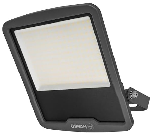 Osram ENDURA FLOOD PC 150W LED-Fluter, 4000K kaltweiß, 18000 Lumen, IP65 Flutlicht für Großflächen, 120 lm/W, Aluminium recycelt, Grau