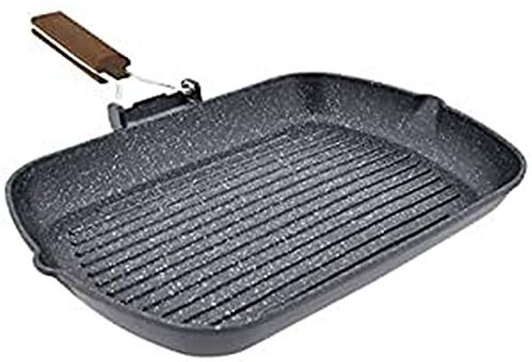 JATA GP35 Kilimanjaro Rechteckig Grillpfanne Schwarz PFLUON Kilimanjaro Aluminium