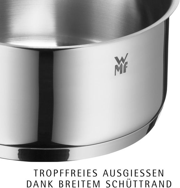 WMF 'Provence Plus' Topfset mit Glasdeckel, 4-teilig, Cromargan Edelstahl poliert, unbeschichtet Bild 4