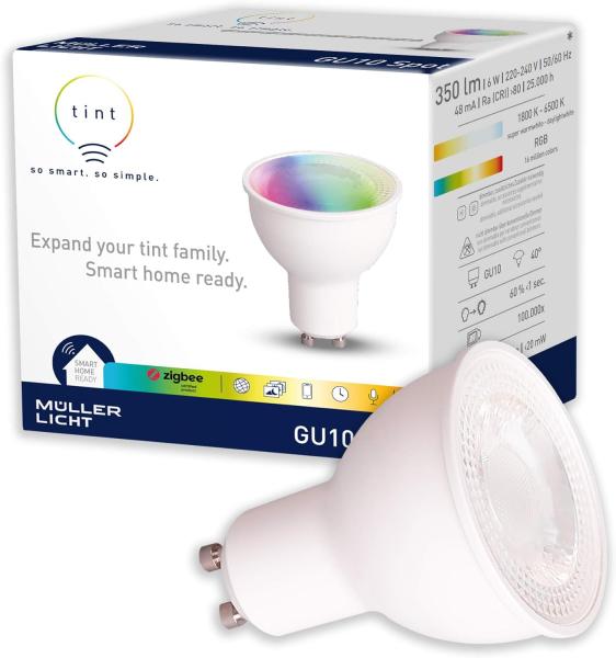 Müller-Licht tint LED-Lampen EEK: G (A - G) GU10 6 W RGBW