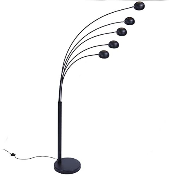 riess-ambiente Stehlampe FIVE LIGHTS 205-210cm FARBWAHL, ohne Leuchtmittel, flexibel verstellbar